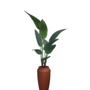 Arbusto Árvore Artificial de Heliconia com Vaso Thai Terracota | Distribuidor Das Flores