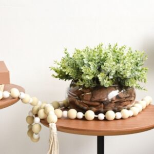 Arranjo com Folhas de Eucalipto Verde no Vaso de Vidro Achatado | Arranjos Distribuidor Das Flores