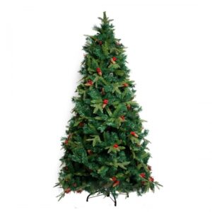 Árvore de Natal Decorada Berry 210cm 958 Galhos | Natal Distribuidor Das Flores