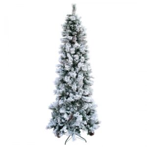 Árvore de Natal Slim Nevada 180cm - 528 Galhos | Natal Distribuidor Das Flores