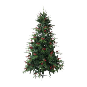 Árvore de Natal Verde com Berries e Pinha Ottawa 210cm 1000 Galhos | Distribuidor Das Flores