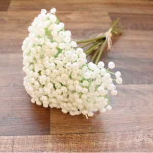 Buquê Flores Artificiais de Mosquitinho Branco | Distribuidor Das Flores