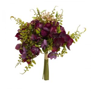 Buquê Ramalhete de Rosas Artificiais Marsala | Distribuidor Das Flores