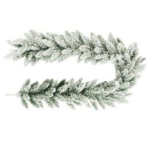 Festão Aramado Nevado 180cm com 120 Galhos | Natal Encantado Distribuidor Das Flores