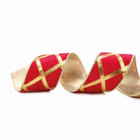 180_fita_decorativa_profissional_com_estampa_de_losang_1_20250917124259_9d84e067cab6.jpg Fita Decorativa Profissional com Estampa de Losango 6,3cm x 91,4m | Natal Encantado Distribuidor Das Flores