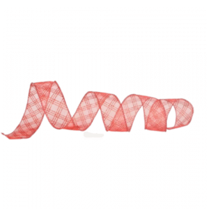 Fita Decorativa Telada Vermelha com Glitter 3,8cm x 9,14m | Distribuidor Das Flores