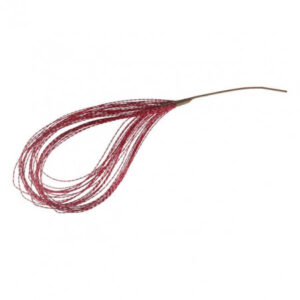 Flor Decorativa com Miçangas Vermelha 26cm | Natal Encantado Distribuidor Das Flores