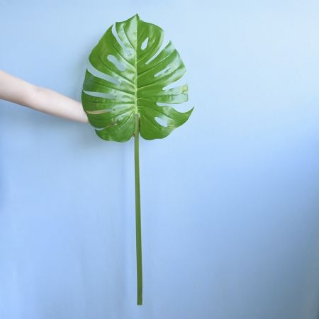 Folha Artificial Costela de Adão Toque Real Premium | Distribuidor Das Flores