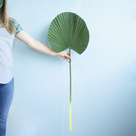 Folha Artificial de Palmeira Leque Toque Real Grande | Folhas Permanentes