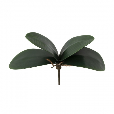 Folha de Orquídea Artificial X4 23cm