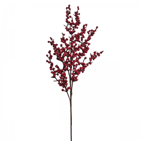 Galho de Natal com Berries Vermelhas 78cm | Natal Encantado Distribuidor Das Flores