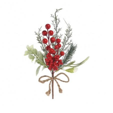 Galhos Decorativos Curtos Vermelhos 30cm | Natal Encantado Distribuidor Das Flores