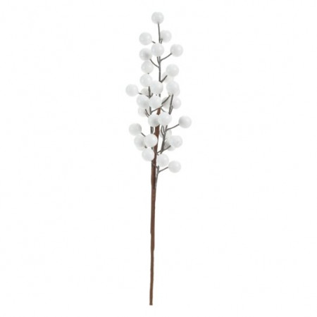 Galhos Decorativos Médios Brancos 45cm | Natal Encantado Distribuidor Das Flores