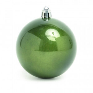 Kit de Bolas de Natal Lisas Peroladas Verdes 8cm (Jogo com 6 Peças) | Natal Encantado Distribuidor Das Flores
