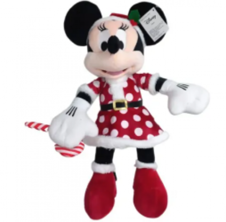 Minnie com Vestido de Poá Vermelho 30cm (Disney) | Natal Encantado Distribuidor Das Flores