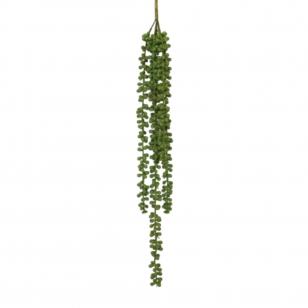 Pendente Suculenta Artificial Rosário 70cm | Jardim Vertical Distribuidor Das Flores
