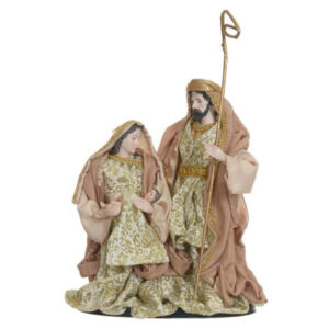 Sagrada Família em Resina 25 cm (Dourado) | Natal Encantado Distribuidor Das Flores