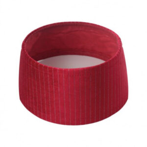 Saia para Árvore de Natal Rígida em Tecido Vermelho 30cm | Natal Encantado Distribuidor Das Flores