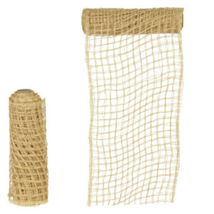 Tela Rústica Bege 25 cm x 2,7 m | Natal Encantado Distribuidor Das Flores