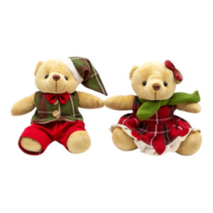 Ursos Natalinos Decorativos 20 cm | Natal Encantado Distribuidor Das Flores